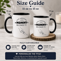 Personalized Mom Mug with Kids' Names – Fully Customizable Fist Bump Coffee Mug