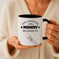 Personalized Mom Mug with Kids' Names – Fully Customizable Fist Bump Coffee Mug