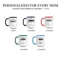 Personalized Mom Mug with Kids' Names – Fully Customizable Fist Bump Coffee Mug
