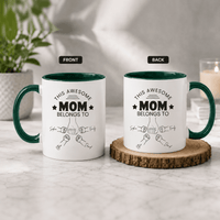 Personalized Mom Mug with Kids' Names – Fully Customizable Fist Bump Coffee Mug