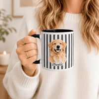 Personalized Dog Mug – Custom Pet Mug with Watercolor Portrait